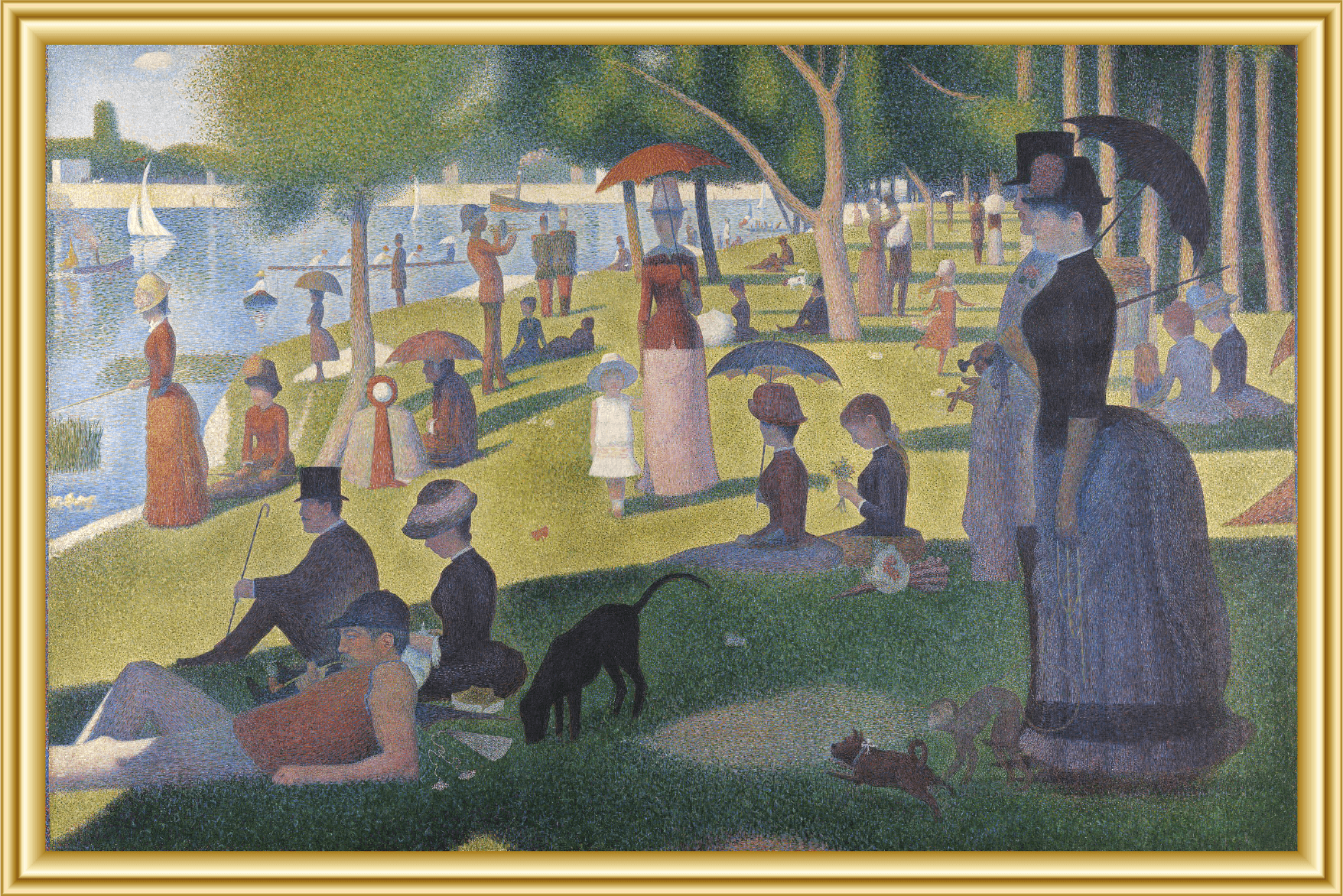 Tarde de domingo en la isla de la Grande  Jatte