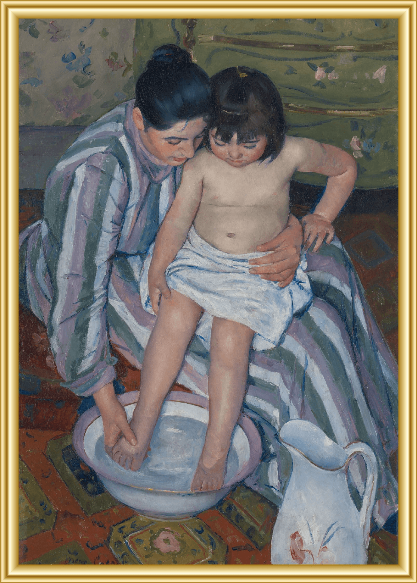 El baño de la niña